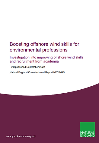 Boosting Offshore Wind Skills For Environmental Professionals Natural England Study With OWIC Contributions 2022 Thumbnail